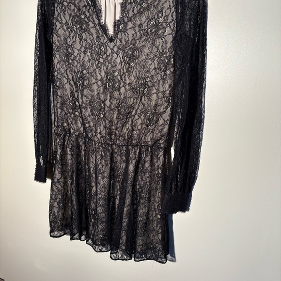 Alice + Olivia Lace Drop Waist Mini Dress - Picture 6 of 11